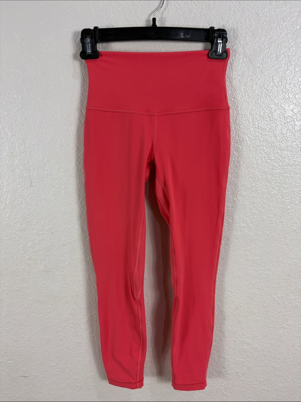 Lululemon High-Waist Coral Pink Leggings,Size 4.